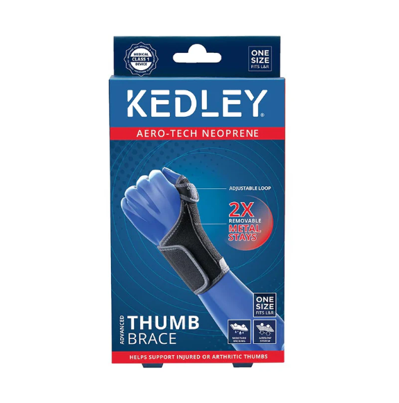 Kedley Aero-Tech Neoprene Advanced Thumb Brace, One Size