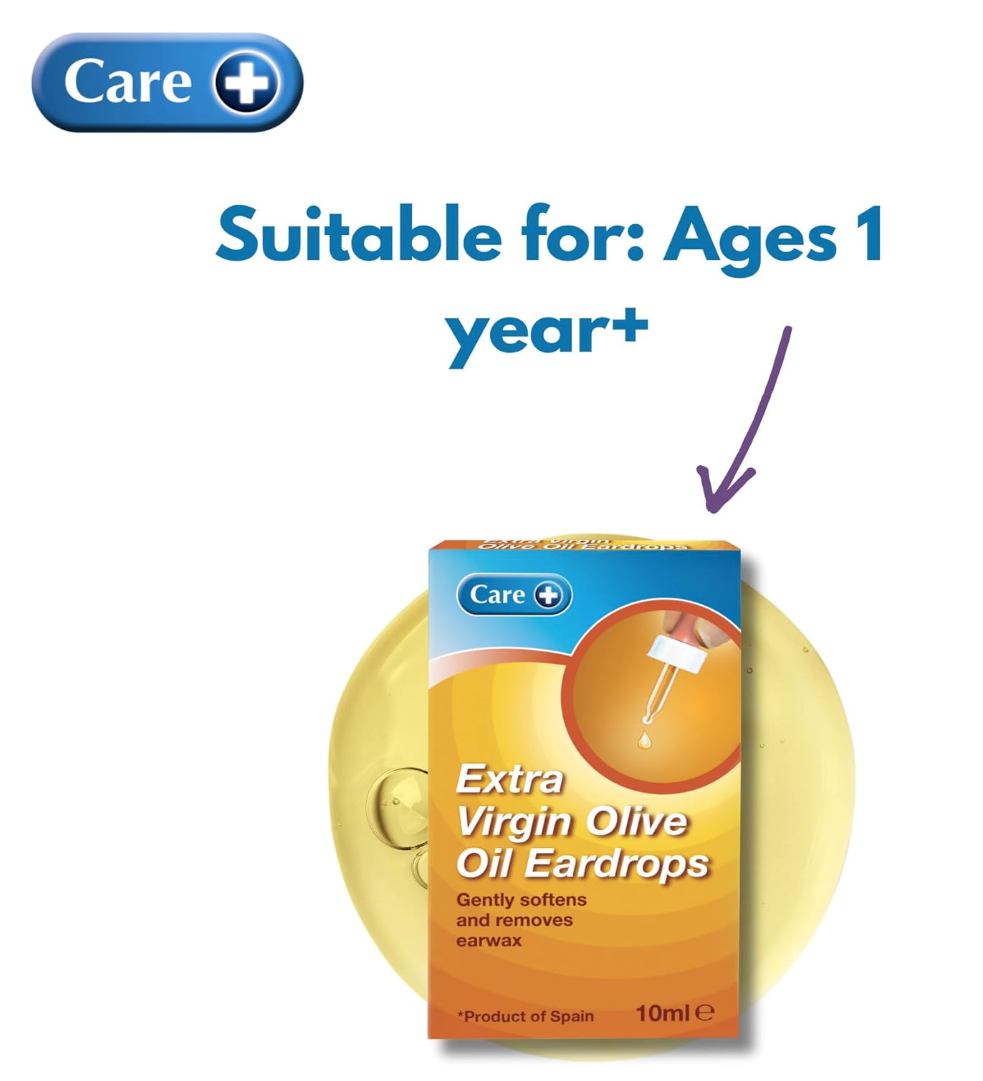 Care Extra Virgin Olive Oil Ear Drops 10ml