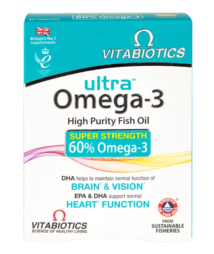 Vitabiotics Ultra Omega-3 High Purity Fish Oil 60 Tablets