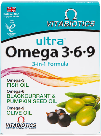 Vitabiotics Ultra Omega 3.6.9 3-in-1 Formula 60 Capsules