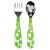 Munchkin Toddler Fork and Spoon Set, Assorted colors