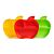 Munchkin Apple Shaped Toddler Plates, Pack of 3