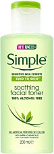 Simple skin-friendly soothing facial toner, 200 ml