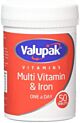 Valupak Multi Vitamin & Iron One A Day 50 Tablets