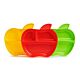 Munchkin Apple Shaped Toddler Plates, Pack of 3