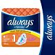Always Classic Normal Sanitary Pads Towels with Wings Size 1 Pack of 10
