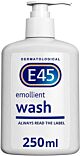 E45 Dermatological Emollient Wash Cream, 250 ml